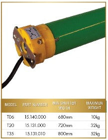 How to adjust limits on Ozroll T-Series motors – T06, T20 & T35