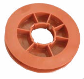 PVC Tape Pulley - Roller Shutters - Red 140mm - Roller Shutters Australia